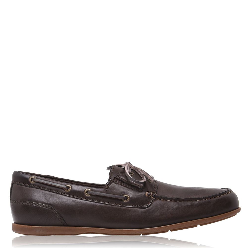 Rockport Camp - Mens Loafers - Burgundy - NZ (UDB-907185)